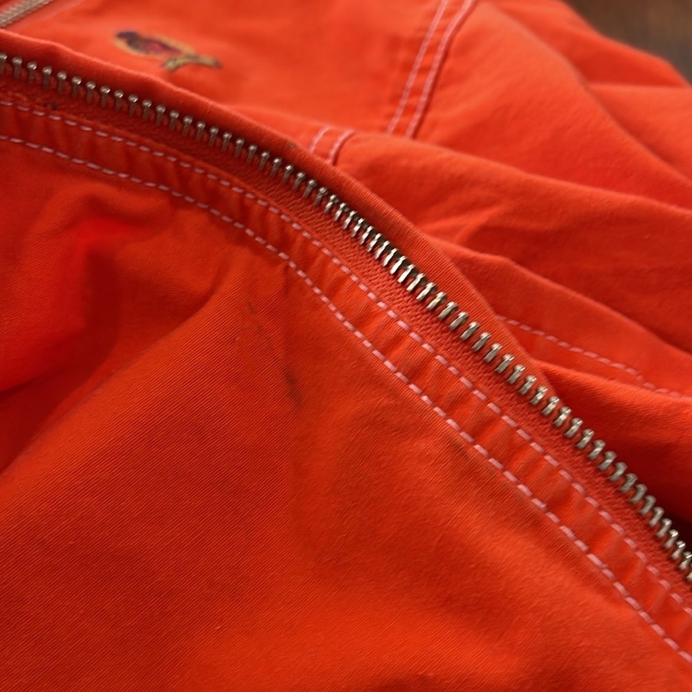 Vintage 90’s Tommy Hilfiger Shacket Men’s Large Orange Jacket shirt windbreaker - Picture 15 of 16